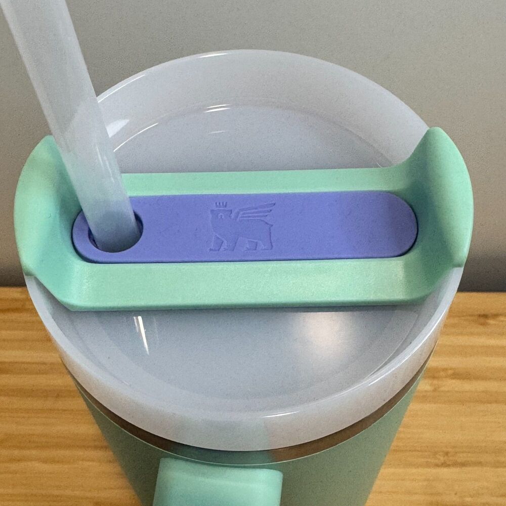 Stanley Quencher H2.0 FlowState 30 oz Tumbler Mint Green Purple NWT - Picture 6 of 13
